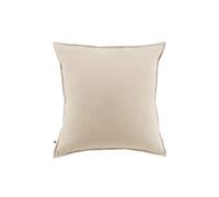 Taie d'oreiller flanelle beige 63x63 cm
