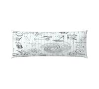 Taie d'oreiller Formule Mathématiques Physique Sciences, Decorative Housse De Coussin Canapé Taie Oreiller pour Maison Salon Chambre, 51 x 137 cm