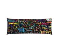 Taie d'oreiller Formules physiques d'algèbre, Decorative Housse De Coussin Canapé Taie Oreiller pour Maison Salon Chambre, 51 x 137 cm