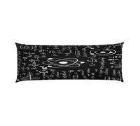 Taie d'oreiller Formules scientifiques au Tableau Noir, Decorative Housse De Coussin Canapé Taie Oreiller pour Maison Salon Chambre, 51 x 152 cm