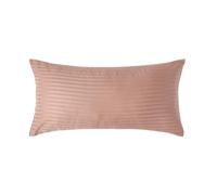 HOMESCAPES Taie d'oreiller 40x80 cm en Percale de Coton égyptien 330 Fils, Taie d’Oreiller rectangulaire, Coloris Taupe