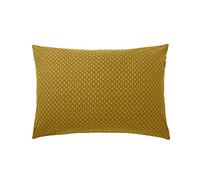 Taie d'oreiller imprimée en bambou, CAMILLE Jaune Curry 50 x 70 cm