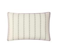 Taie d'oreiller imprimée en Percale de Coton, Jardin Secret, 50 x 75 cm, ESSIX, Blanc
