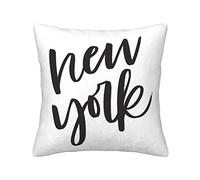Taie d'oreiller imprimée New York carrée 45 x 45 cm