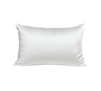 Inphysio Taie d'oreiller en Soie de Mûrier Naturelle de 22 mm - Hypoallergénique - Doux et Respirant - Hydratation de la Peau - Cheveux Lisses - Anti-Rides - Certifiée Oeko-TEX - 50 x 70 cm - Blanc