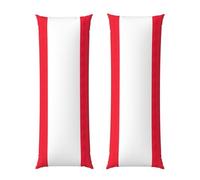 Taie d'oreiller intégrale avec imprimé drapeau autrichien, 50,8 x 152,4 cm, en peluche courte et moelleuse pour l'automne et l'hiver