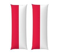 Taie d'oreiller intégrale en peluche courte et moelleuse pour l'automne et l'hiver - Motif drapeau polonais - 50,8 x 152,4 cm
