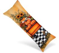Taie d'oreiller Jour de Thanksgiving 120x40 cm Grande Housse Coussin Voiture pour Coussin Canape Decoration avec Fermeture éclair, Body Pillow Case Décoration pour Chambres, Cadeaux Femmes 1Y-1932