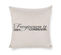 Taie d'oreiller Le Pardon Est Un Commandement De Dieu. Protege Oreiller Confortable Housse Oreiller Décoratif Housse De Coussin pour Canapé Balcon Bureau 45X45CM