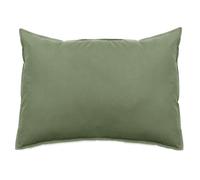 Taie d'oreiller lin et coton 50x70 cm collection OPERA vert mousse