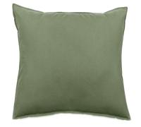 Taie d'oreiller lin et coton 65x65 cm collection OPERA vert mousse