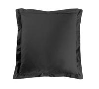 Douceur d'Intérieur – Taie d'oreiller carrée Lina – 63 x 63 cm – 100% coton – Noir