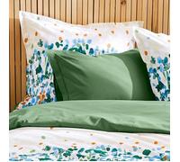 Linnea Taie d'oreiller uni 50x70 cm en 100% Coton ÉVASION Vert fougère
