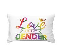 Taie d'oreiller No One Deserves to Live in Closet Inspirational Quotes Pride LGBT Home Xmas Rainbow Respirant Taies d'oreiller Resistant Taies D'Oreillers pour Chambre Salon Linge De Lit L