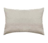 Taie d'oreiller PALACE pur coton lavé 50x70 cm uni beige lin