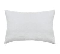 Taie d'oreiller PALACE pur coton lavé 50x70 cm uni blanc neige
