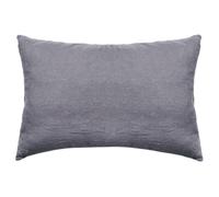 Taie d'oreiller PALACE pur coton lavé 50x70 cm uni gris brume