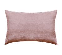 Taie d'oreiller PALACE pur coton lavé 50x70 cm uni rose