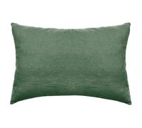 Taie d'oreiller PALACE pur coton lavé 50x70 cm uni vert cèdre