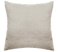 Taie d'oreiller PALACE pur coton lavé 65x65 cm uni beige lin