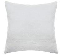 Taie d'oreiller PALACE pur coton lavé 65x65 cm uni blanc neige