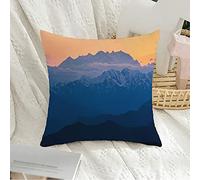 Taie d'oreiller Panorama des Rochers du Mont Rose, Alpes Italiennes, Monterosa, Hautes Montagnes, Parcs Italiens, Glace Taies Doreiller Lavable Housse Coussin pour Maison, Canapé, 45x45cm