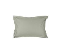 VENT DU SUD - Taie d'Oreiller percale de coton 80 fils - 50 x 70 cm - couleur Gris cendre Gris