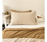 Taie d'oreiller Percale de Coton Bio rayé