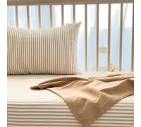 Taie d'oreiller Percale de Coton Bio rayé