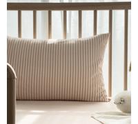 Taie D'oreiller Percale De Coton Bio Rayé Rayé Peach 35X40