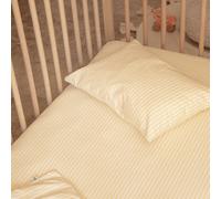 Taie D'oreiller Percale De Coton Bio Rayé Rayé Tournesol 40X60