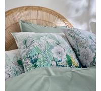 Taie D'oreiller Percale De Coton Feuillage Exotique