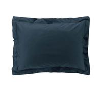 Douceur d'Intérieur Taie d'oreiller Percaline Bleu Nuit Percale de coton 50 x 70 cm