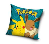 Taie d'oreiller Pokémon Pikachu et Eevee