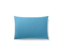 Taie d'oreiller - Prémium - 50 x 70 cm - 100% coton - Certifiée Oeko-Tex - Uni Cyan