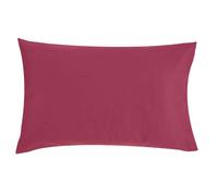 Taie d'oreiller - P'tit Basile - 40x60 cm - 100% Coton Bio - Lie de vin - Tissage 57 fils/cm²