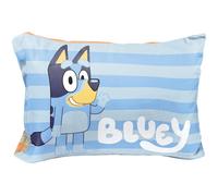 Taie d'oreiller r versible simple Jay Franco Bluey Hello 1 - Parure de lit double face ultra douce pour enfants (produit officiel Bluey)