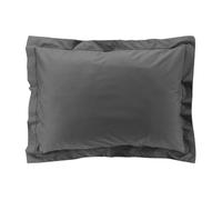 Taie d'oreiller rectangle 50x70 cm - Percale 100% coton - Anthracite