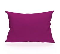 Taie d'oreiller rectangle US 50x75 cm en coton uni 57 Fils SOLEIL D'OCRE cassis