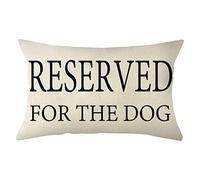 Taie d'oreiller Reserved for The Dog Dog Lover Pillow Covers Resistant Housse Oreillers Hypoallergéniquea Taies D'Oreillers pour Salon Chambre Maison S