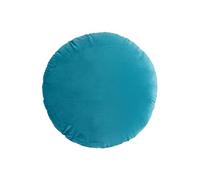 Taie d'oreiller ronde 45 x 45 cm, douce et confortable avec fermeture éclair, taie d'oreiller décorative Qpz814 (bleu, 45 x 45 cm)