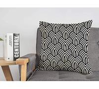 Taie d'oreiller taie d'oreiller Classique Motif géométrique Mode élé géométrie Style Moderne Abstrait Artistique Forme créative Confortable Lin carré décoratif Housses de Coussin pour canapé lit