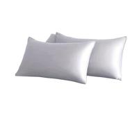 Taie d'oreiller Taie d'oreiller en Satin de Couleur Unie, 1 pièce, taie Douce for Chambre à Coucher, literie(Color1,50x75cm)