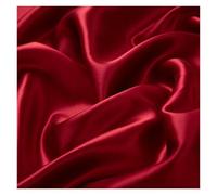 Taie d'oreiller Taie d'oreiller en Soie, literie Confortable, taie de Couchage, enveloppe Couleur Unie(Red,40x60cm 2pcs)