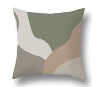 Taie d'oreiller tendance abstraite pour canapé ou tête de lit, fabriquée en polyester doux pour une atmosphère apaisante (B)