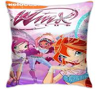 Taie D'oreiller The Winx Club, En Coton Doux, Teint Uni, Pour Chambre À Coucher, Maison, Uni, 18x18 Pouces