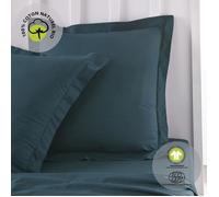 Taie D'Oreiller En Coton Organic Bleu Bleu