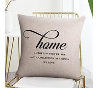 Taie d'oreiller Une Histoire De Qui Nous Sommes Et Une Collection De Choses Que Nous Aimons: Citations Inspirantes Housse De Coussin Résistant Housse Oreiller Respirant pour 45X45CM