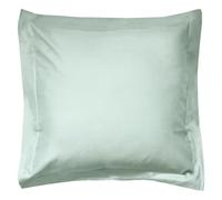 Taie d'oreiller uni 80x80 cm coton ALTO vert fleur d'amandier