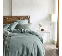 Taie D'oreiller Uni En Gaze De Coton Vert 65x65